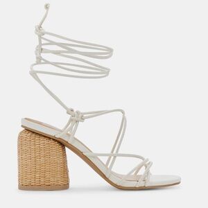 Dolce Vita White and Tan Strappy Sandals